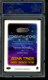 2010 Star Trek Autograph Terry Farrell as Jadzia Dax LE Auto PSA 10